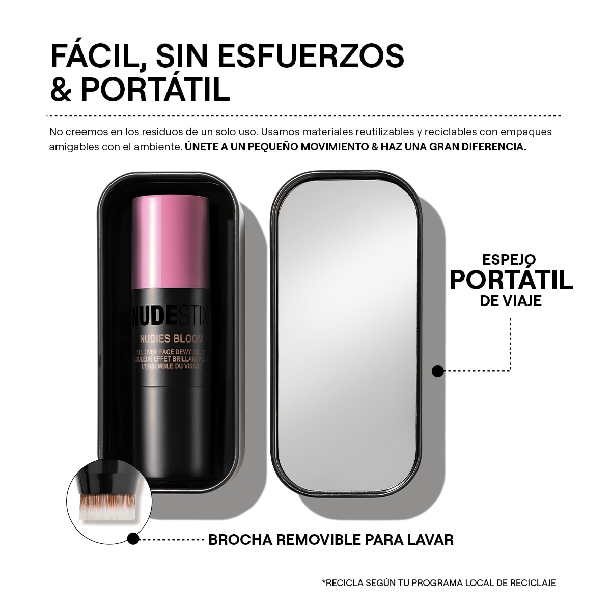 NUDIES BLOOM  (RUBOR, SOMBRA Y LABIAL)